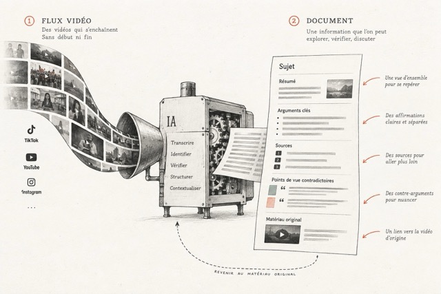 De la vidéo au document structuré